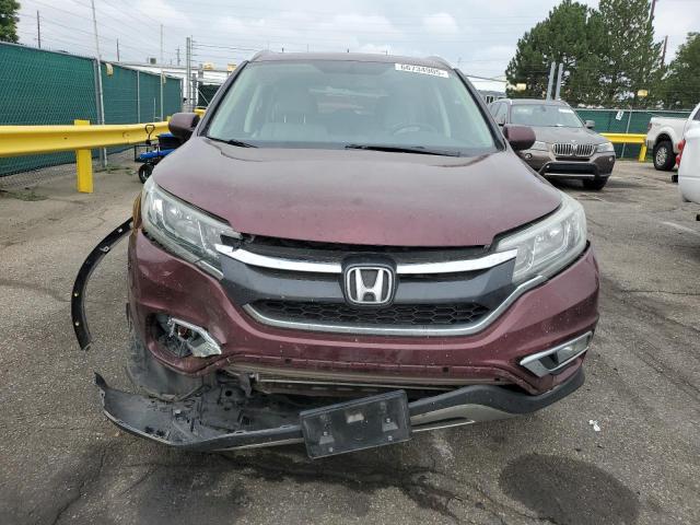 5J6RM4H7XGL060682 - 2016 HONDA CR-V EXL BURGUNDY photo 5