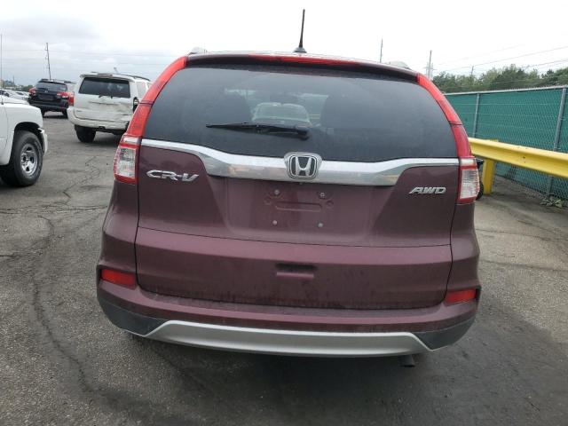 5J6RM4H7XGL060682 - 2016 HONDA CR-V EXL BURGUNDY photo 6