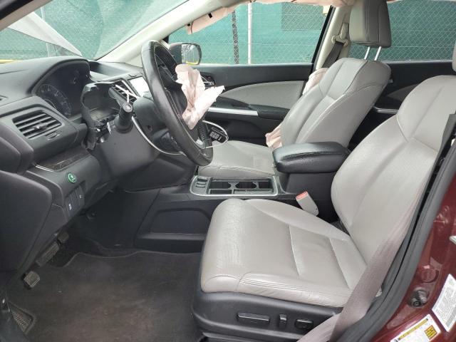 5J6RM4H7XGL060682 - 2016 HONDA CR-V EXL BURGUNDY photo 7