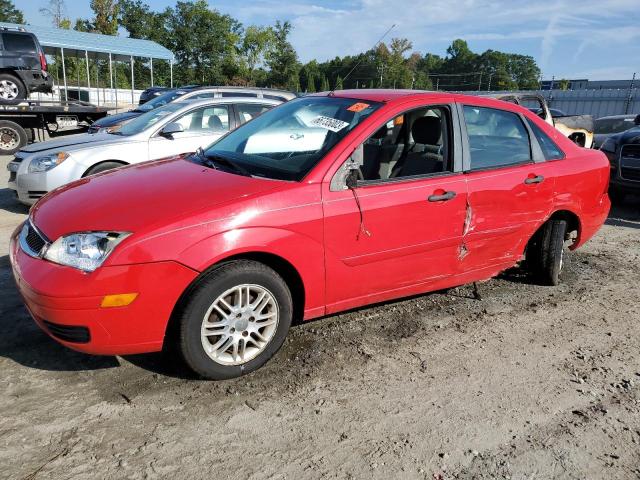 1FAFP34NX7W329797 - 2007 FORD FOCUS ZX4 RED photo 1