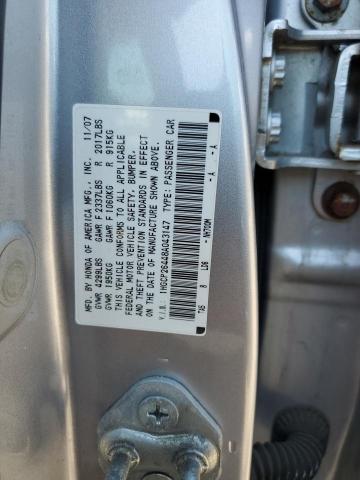 1HGCP26448A043147 - 2008 HONDA ACCORD LXP SILVER photo 12