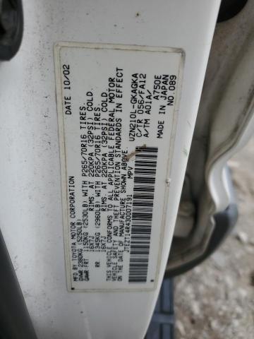 JTEZT14R430007191 - 2003 TOYOTA 4RUNNER SR5 WHITE photo 14