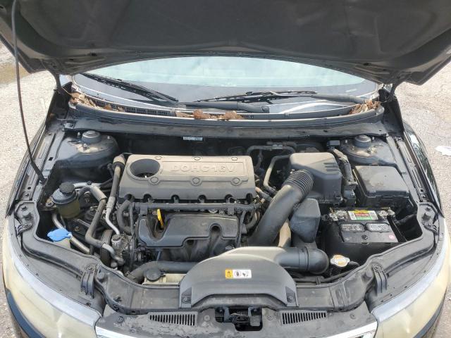 KNAFU4A25C5507051 - 2012 KIA FORTE EX BLACK photo 11