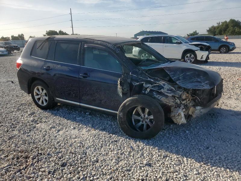5TDBK3EH6DS186973 - 2013 TOYOTA HIGHLANDER BASE Синий фото 4