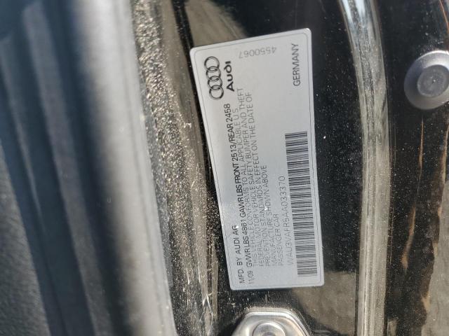 WAU3VAFR5AA033370 - 2010 AUDI S5 PRESTIGE BLACK photo 12