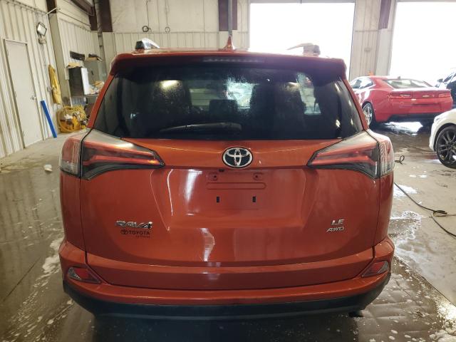 2T3BFREV5GW500676 - 2016 TOYOTA RAV4 LE ORANGE photo 6