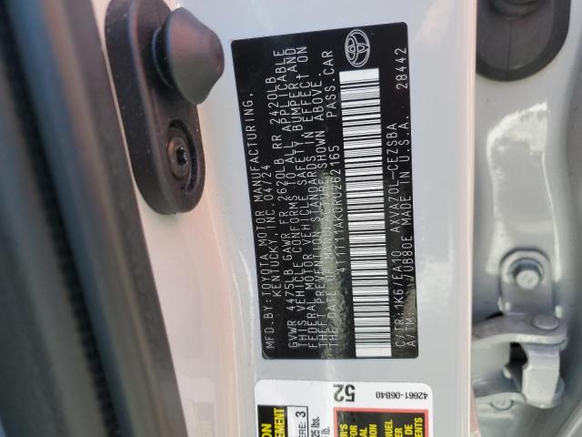 4T1T11AK0RU262165 - 2024 TOYOTA CAMRY SE NIGHT SHADE GRAY photo 12