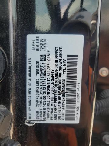 5FNYF6H55MB068595 - 2021 HONDA PILOT EXL Qara foto 13