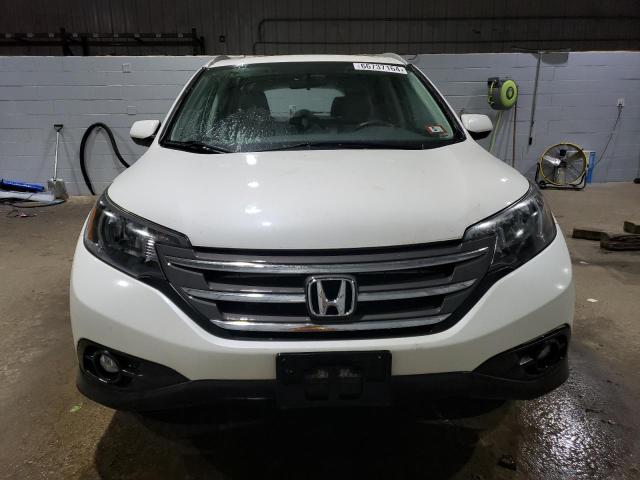 5J6RM4H74DL071897 - 2013 HONDA CR-V EXL WHITE photo 5