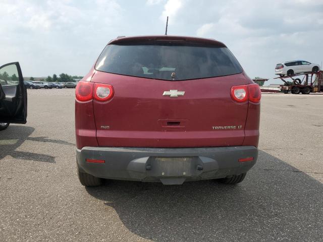 1GNKVGED0BJ372912 - 2011 CHEVROLET TRAVERSE LT RED photo 6