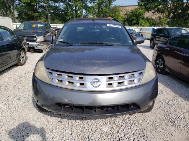 JN8AZ08W75W440664 - 2005 NISSAN MURANO SL GRAY photo 5