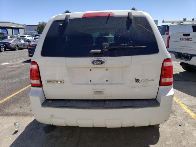 1FMCU4K33AKC96892 - 2010 FORD ESCAPE HYBRID WHITE photo 6