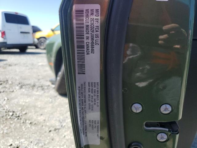 2C3CDZFJXMH568462 - 2021 DODGE CHALLENGER R/T SCAT PACK GREEN photo 12