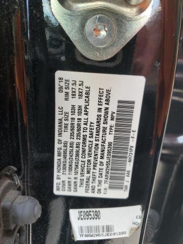 7FARW2H55JE095390 - 2018 HONDA CR-V EX BLACK photo 13