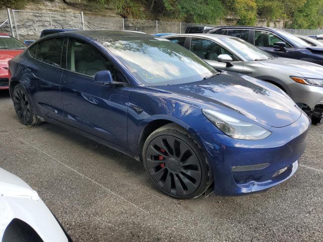 5YJ3E1EC7PF596064 - 2023 TESLA MODEL 3 ლურჯი ფოტო 4