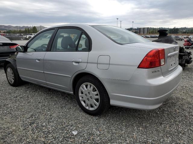 JHMES16515S006019 - 2005 HONDA CIVIC LX SILVER photo 2