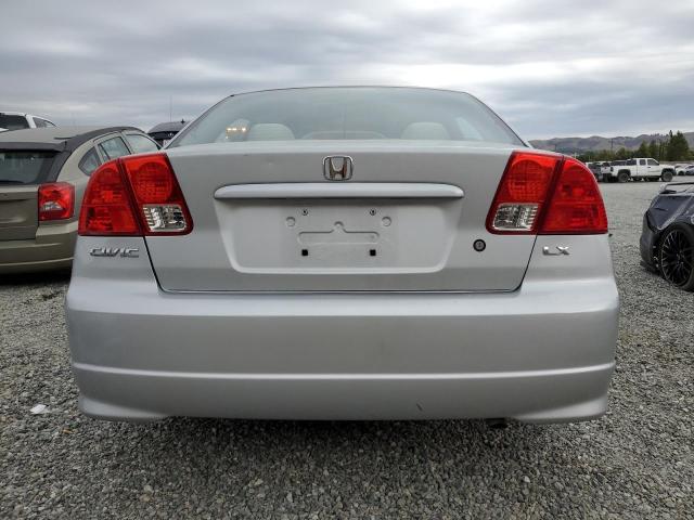 JHMES16515S006019 - 2005 HONDA CIVIC LX SILVER photo 6