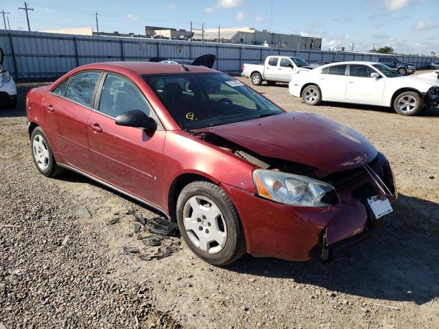 1G2ZF57B184300780 - 2008 PONTIAC G6 VALUE LEADER RED photo 1