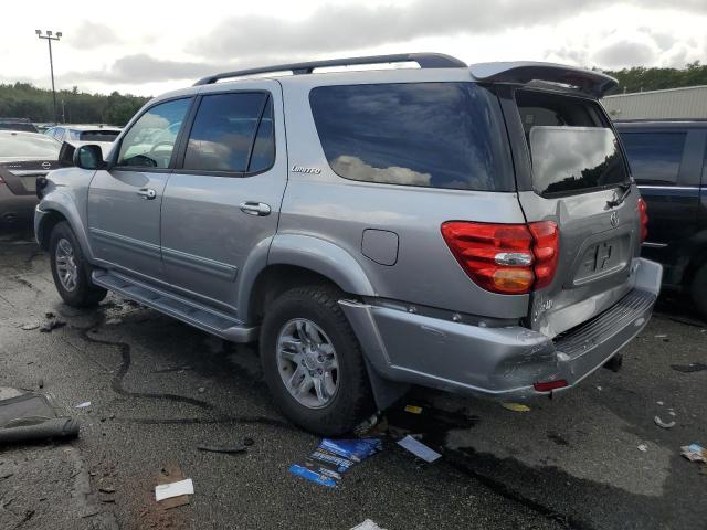 5TDBT48A24S226726 - 2004 TOYOTA SEQUOIA LIMITED SILVER photo 2