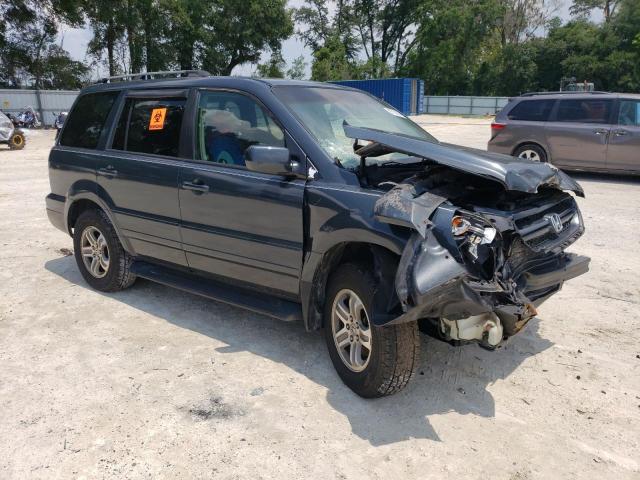 5FNYF18635B017867 - 2005 HONDA PILOT EXL GRAY photo 4