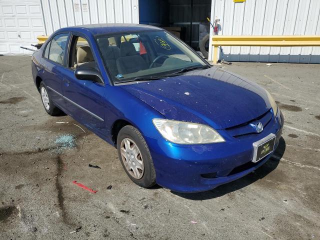 2HGES163X5H609947 - 2005 HONDA CIVIC DX VP BLUE photo 4