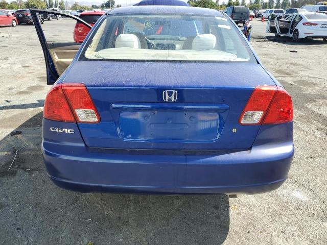 2HGES163X5H609947 - 2005 HONDA CIVIC DX VP BLUE photo 6
