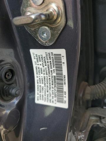 19XFC1F73HE009886 - 2017 HONDA CIVIC EXL GRAY photo 12