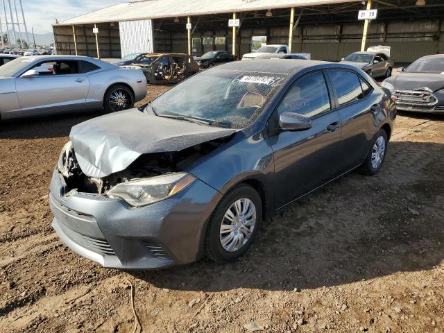 2T1BPRHE3EC015212 - 2014 TOYOTA COROLLA ECO BLUE photo 2