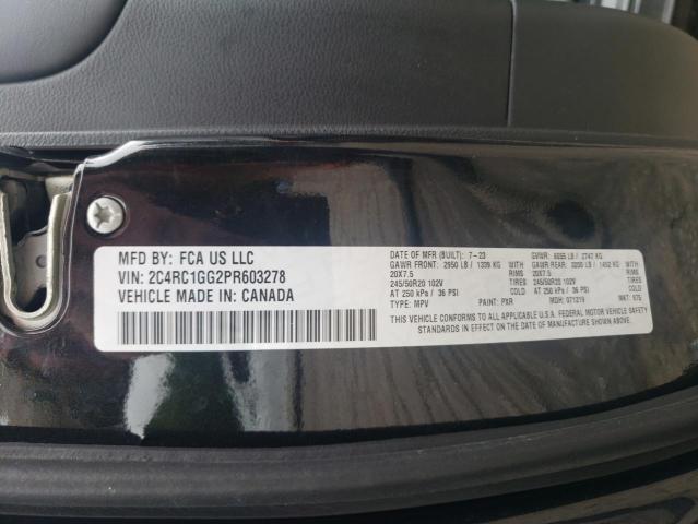 2C4RC1GG2PR603278 - 2023 CHRYSLER PACIFICA LIMITED BLACK photo 13