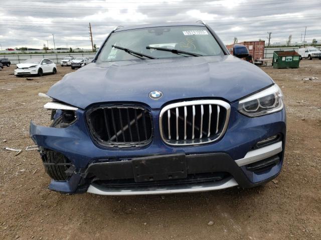 5UXTY5C07L9B85485 - 2020 BMW X3 XDRIVE30I BLUE photo 5