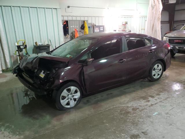 3KPFK4A74JE196718 - 2018 KIA FORTE LX BURGUNDY photo 1