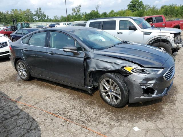 3FA6P0CD6LR196315 - 2020 FORD FUSION SEL GRAY photo 4