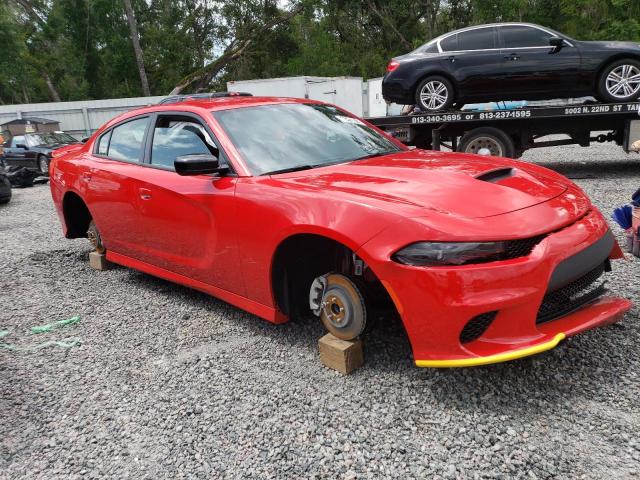 2C3CDXHGXPH615385 - 2023 DODGE CHARGER GT RED photo 4