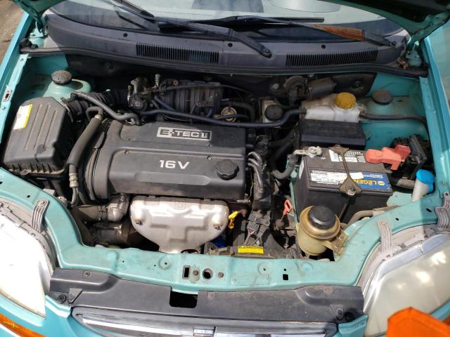 KL1TD62645B342897 - 2005 CHEVROLET AVEO BASE TURQUOISE photo 11