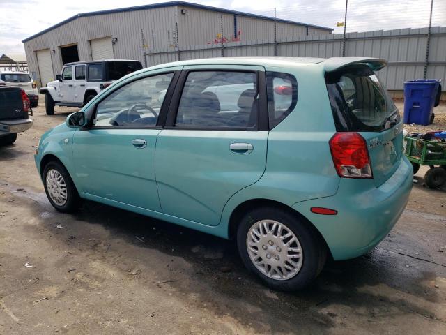 KL1TD62645B342897 - 2005 CHEVROLET AVEO BASE TURQUOISE photo 2