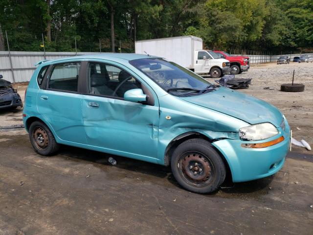 KL1TD62645B342897 - 2005 CHEVROLET AVEO BASE TURQUOISE photo 4