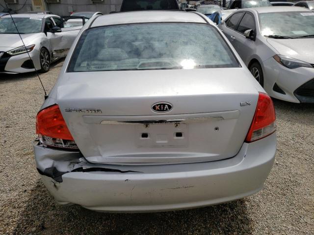 KNAFE222595613461 - 2009 KIA SPECTRA EX SILVER photo 6