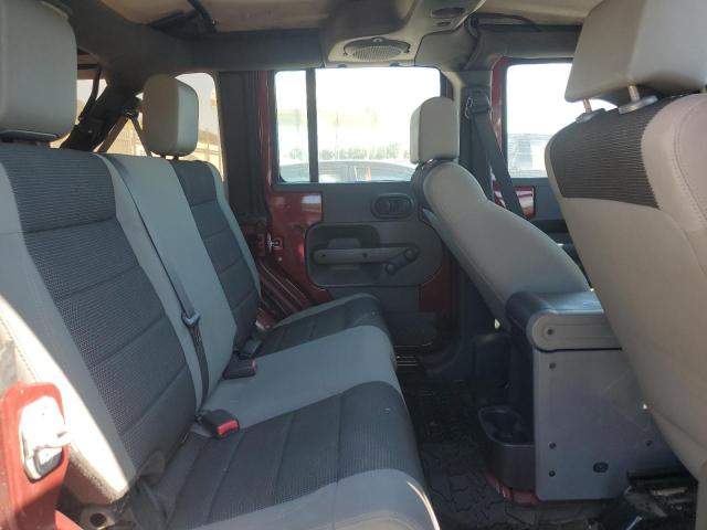 1J4GA39107L228317 - 2007 JEEP WRANGLER X Бордовий фото 11