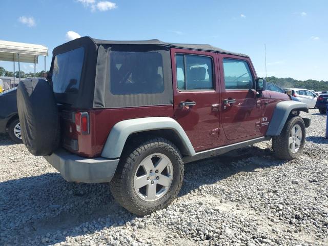 1J4GA39107L228317 - 2007 JEEP WRANGLER X Бордовий фото 3