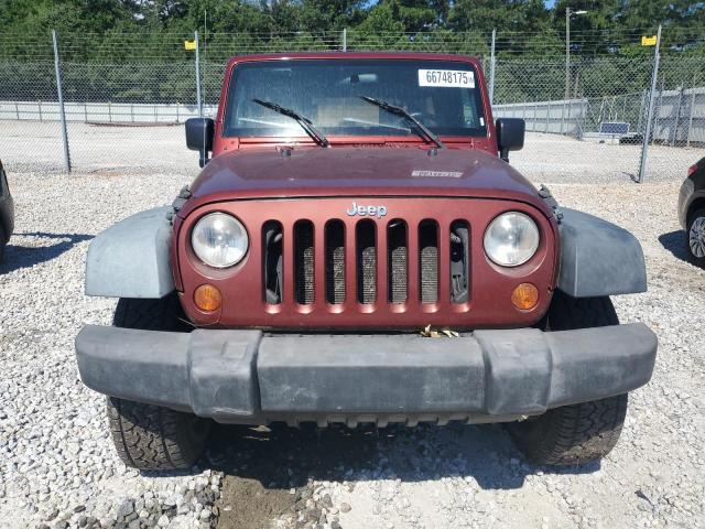 1J4GA39107L228317 - 2007 JEEP WRANGLER X Бордовий фото 5