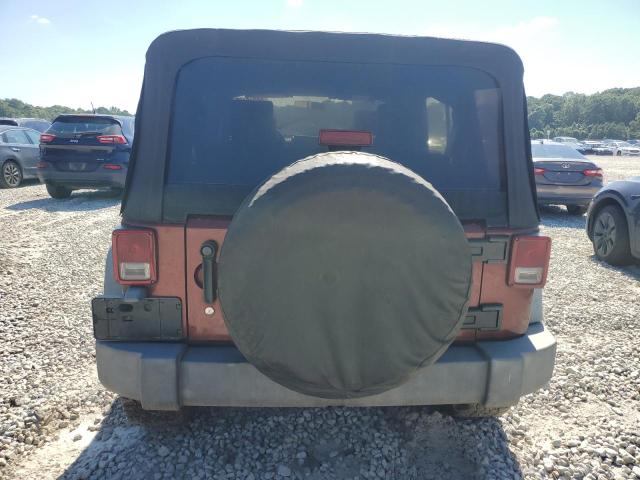 1J4GA39107L228317 - 2007 JEEP WRANGLER X Бордовий фото 6