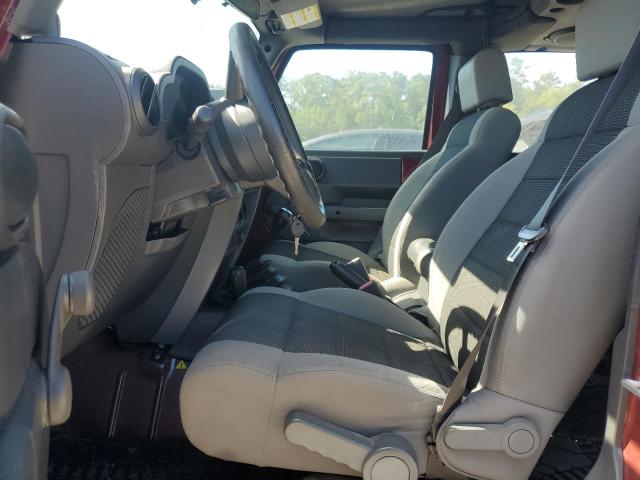 1J4GA39107L228317 - 2007 JEEP WRANGLER X Бордовий фото 7