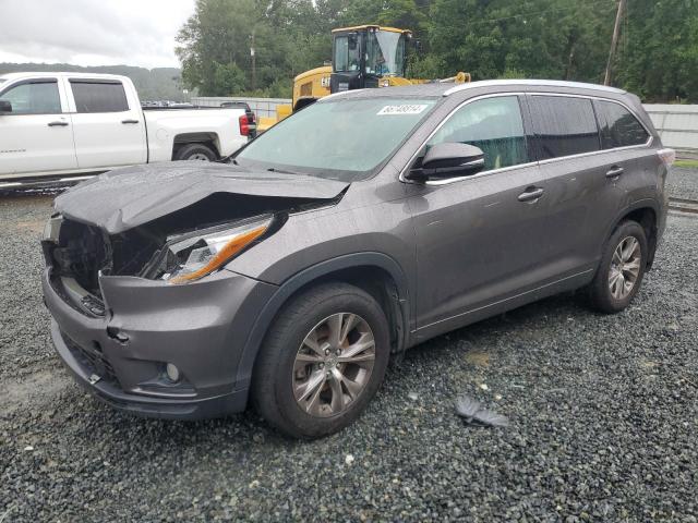 5TDJKRFH9FS202650 - 2015 TOYOTA HIGHLANDER XLE GRAY photo 1