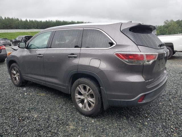 5TDJKRFH9FS202650 - 2015 TOYOTA HIGHLANDER XLE GRAY photo 2