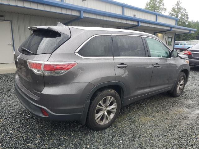5TDJKRFH9FS202650 - 2015 TOYOTA HIGHLANDER XLE GRAY photo 3