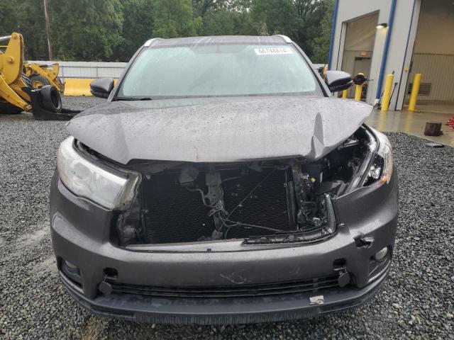 5TDJKRFH9FS202650 - 2015 TOYOTA HIGHLANDER XLE GRAY photo 5