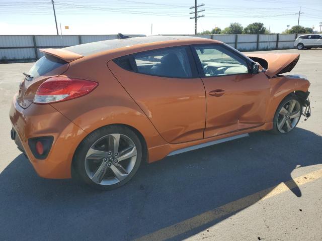 KMHTC6AE4DU111890 - 2013 HYUNDAI VELOSTER TURBO ORANGE photo 3