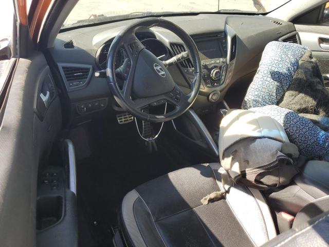 KMHTC6AE4DU111890 - 2013 HYUNDAI VELOSTER TURBO ORANGE photo 8