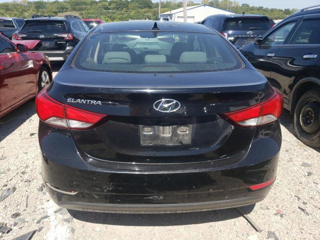 KMHDH4AE9EU058258 - 2014 HYUNDAI ELANTRA SE BLACK photo 6