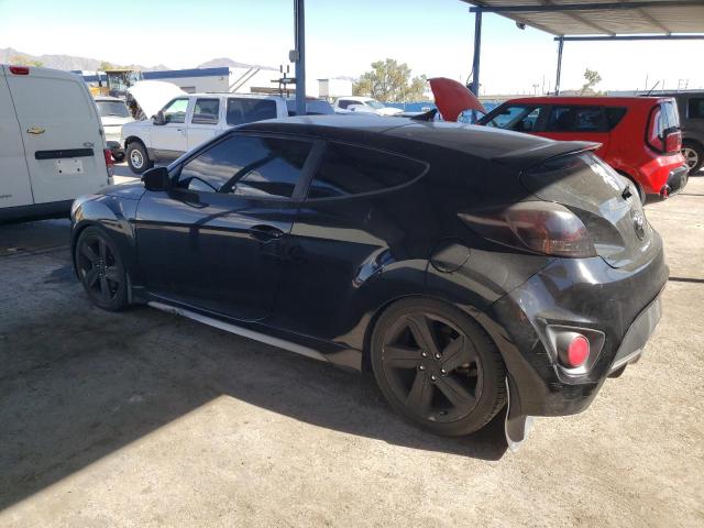 KMHTC6AE6DU146253 - 2013 HYUNDAI VELOSTER TURBO BLACK photo 2